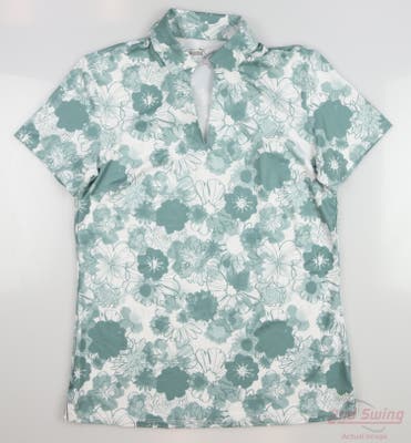 New Womens Puma Cloudspun Lilipad Polo Small S Green MSRP $70